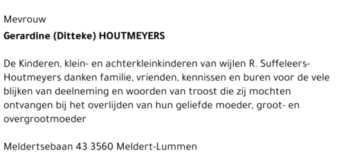 Gerardine (Ditteke) Houtmeyers