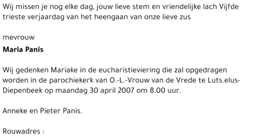 Maria PANIS