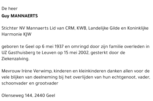 Guy Mannaerts
