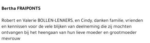 Bertha FRAIPONTS