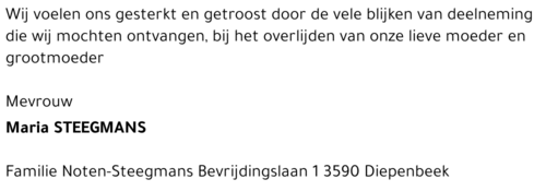 Maria Steegmans