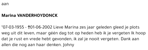 Marina Vanderhoydonck