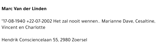 MARC VAN DER LINDEN
