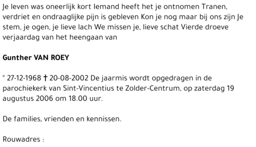 Gunther Van Roey