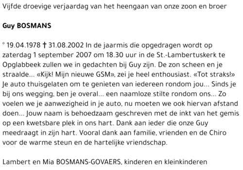 Guy Bosmans