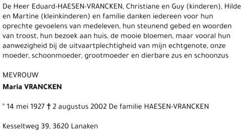 Maria Vrancken