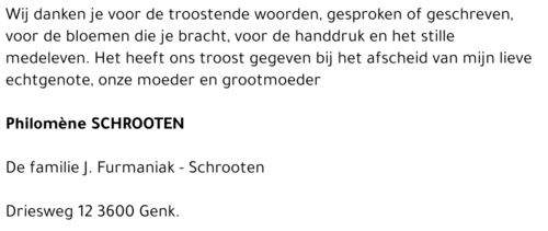 Philomène SCHROOTEN