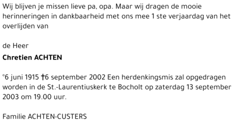 Chretien Achten