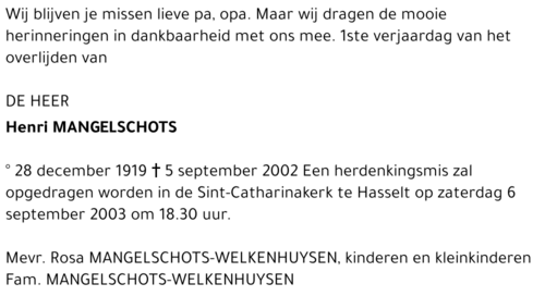Henri Mangelschots