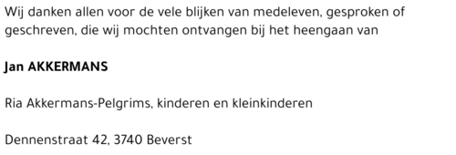 Jan AKKERMANS