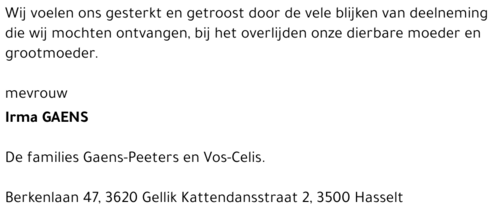 Irma GAENS