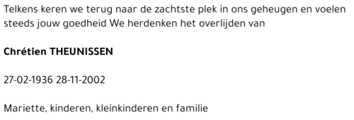 Chrétien THEUNISSEN