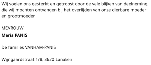 Maria Panis