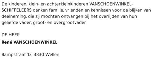 Rene Vanschoenwinkel