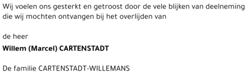 Willem (Marcel) CARTENSTADT