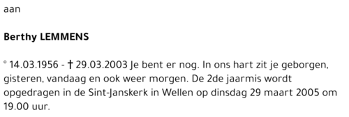 Berty Lemmens
