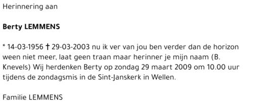 Berty Lemmens