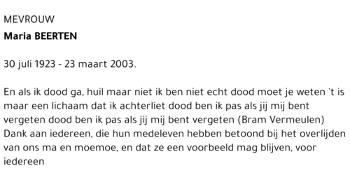 Maria Beerten
