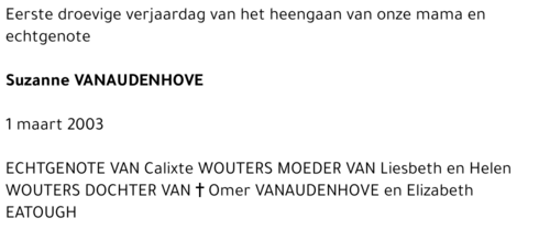 Suzanne Vanaudenhove