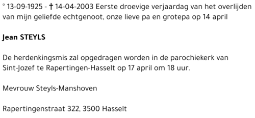 Jean STEYLS