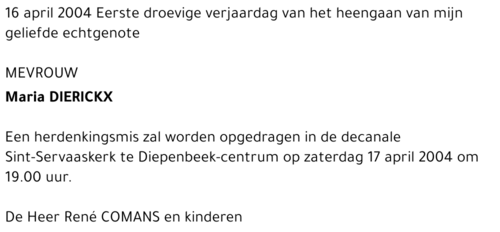 Maria DIERICKX