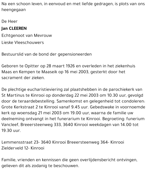 Jan Cleeren