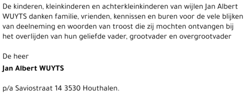 Jan Albert WUYTS