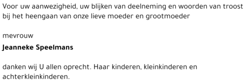Jeanneke SPEELMANS