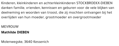 Mathilde (Tilke) Dieben