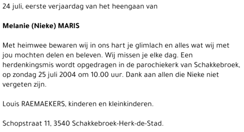 Melanie (Nieke) Maris