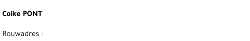 çoike PONT