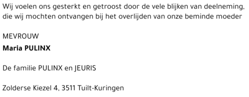 Maria Pulinx