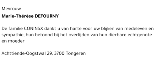 Marie-Thérèse Defourny