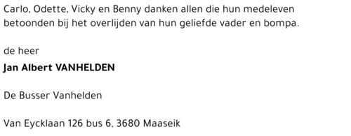 Jan Albert Vanhelden