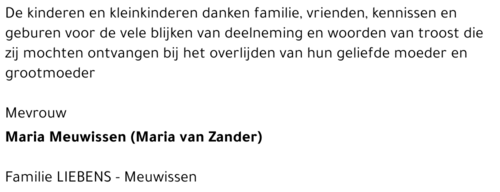 Maria MEUWISSEN
