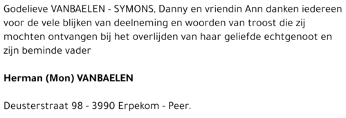 Herman VANBAELEN