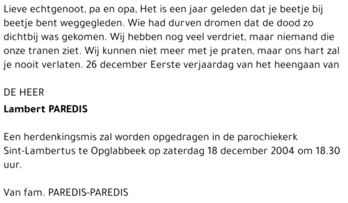 Lambert Paredis