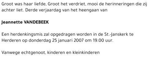 Jeannette Vandebeek