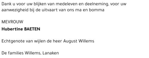 Hubertine Baeten