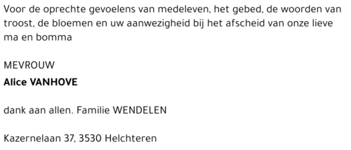 Alice Vanhove