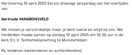 Gertrude VANGRONSVELD