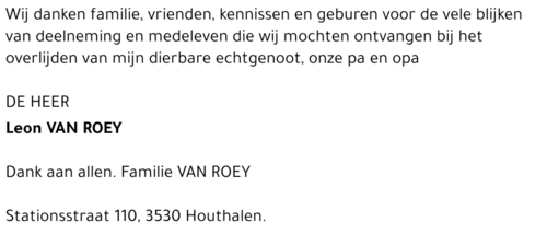 Leon Van Roey