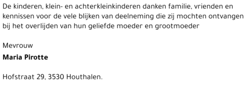 Maria Pirotte