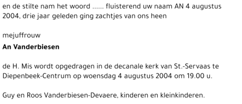 An Vanderbiesen