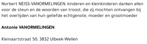 Antonie Vanormelingen