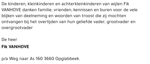 Fik VANHOVE
