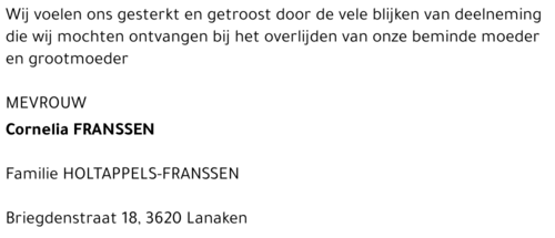 Cornelia Franssen