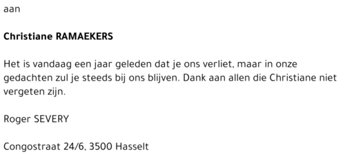 Christiane Ramaekers