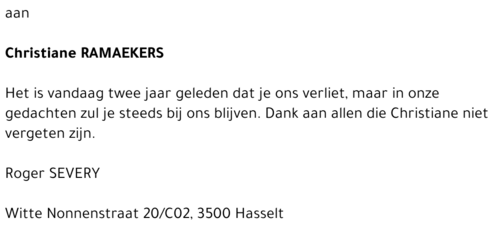 Christiane Ramaekers