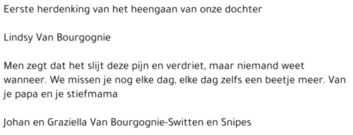 Lindsy Van Bourgognie